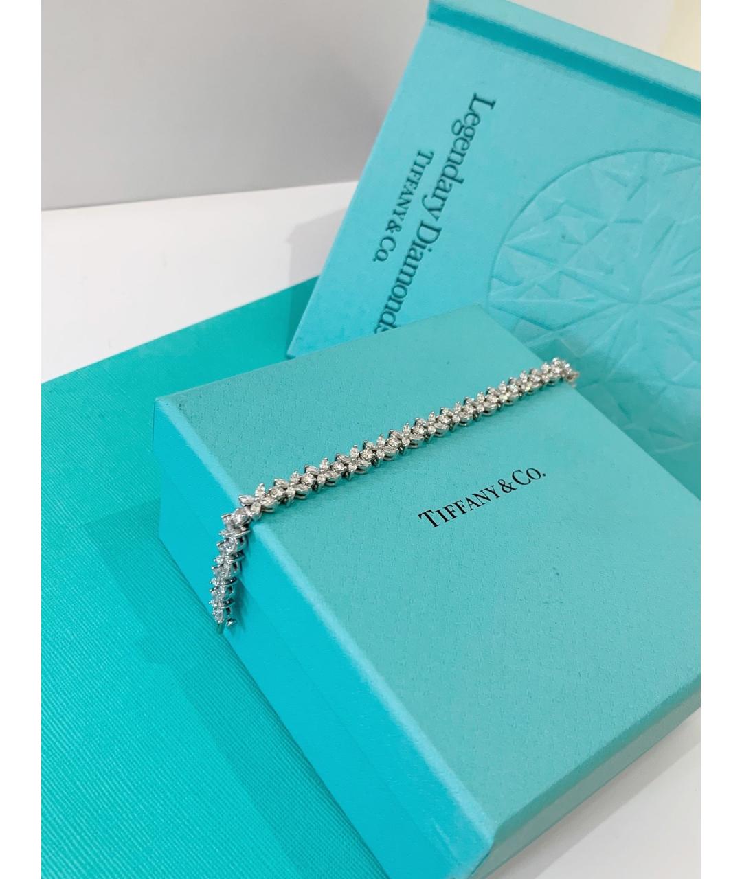 TIFFANY&CO Серебрянный браслет из белого золота, фото 5