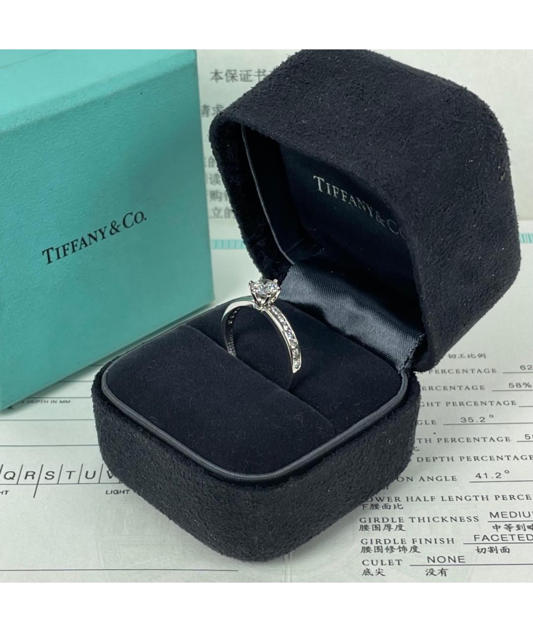 TIFFANY&CO Серебряное платиновое кольцо, фото 4