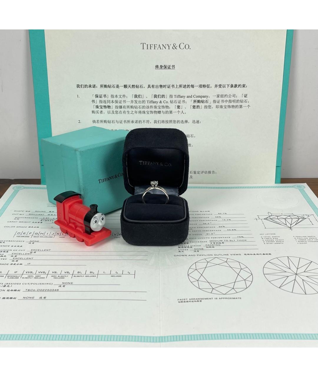 TIFFANY&CO Серебряное платиновое кольцо, фото 2