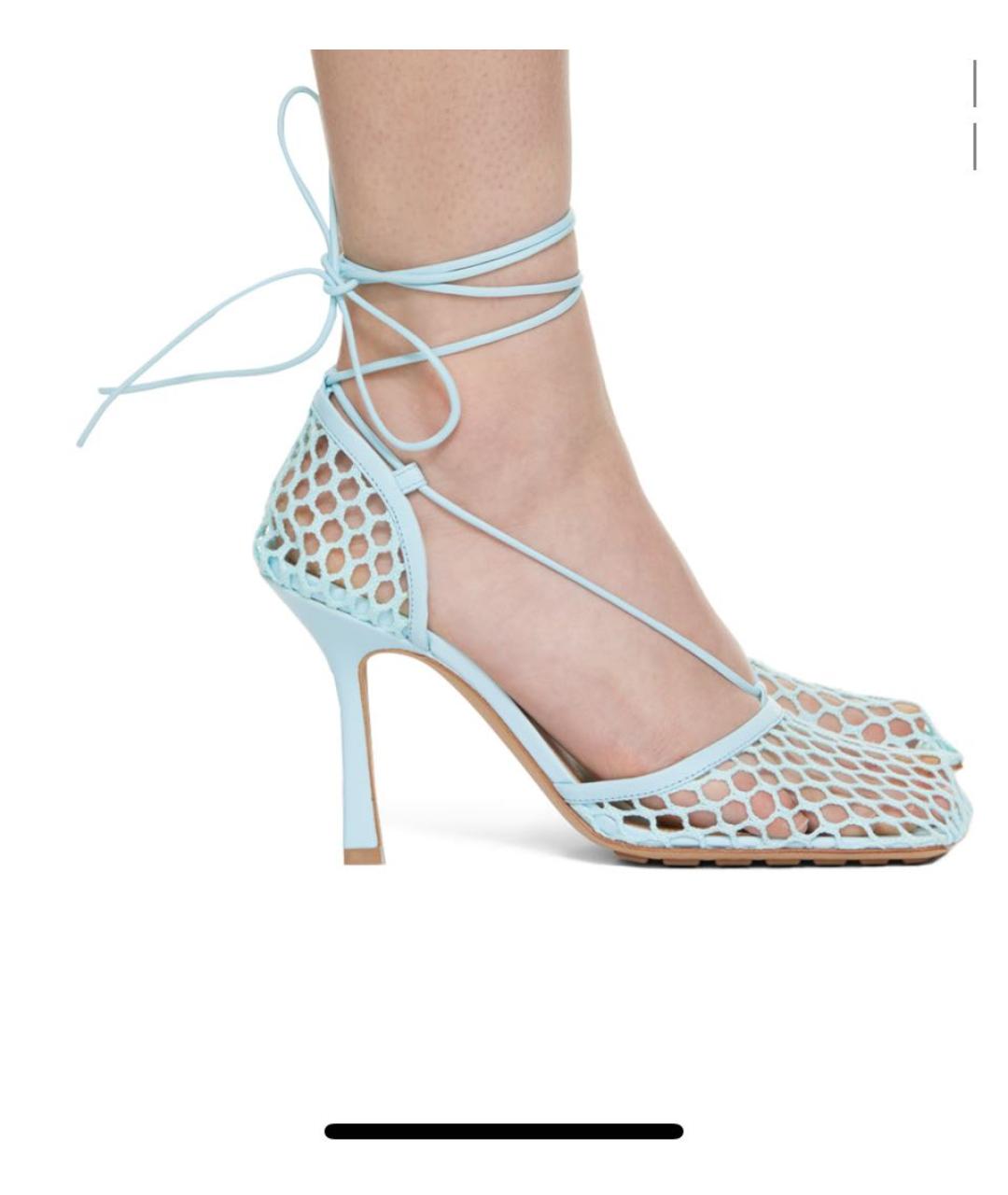 BOTTEGA VENETA Голубые босоножки, фото 2