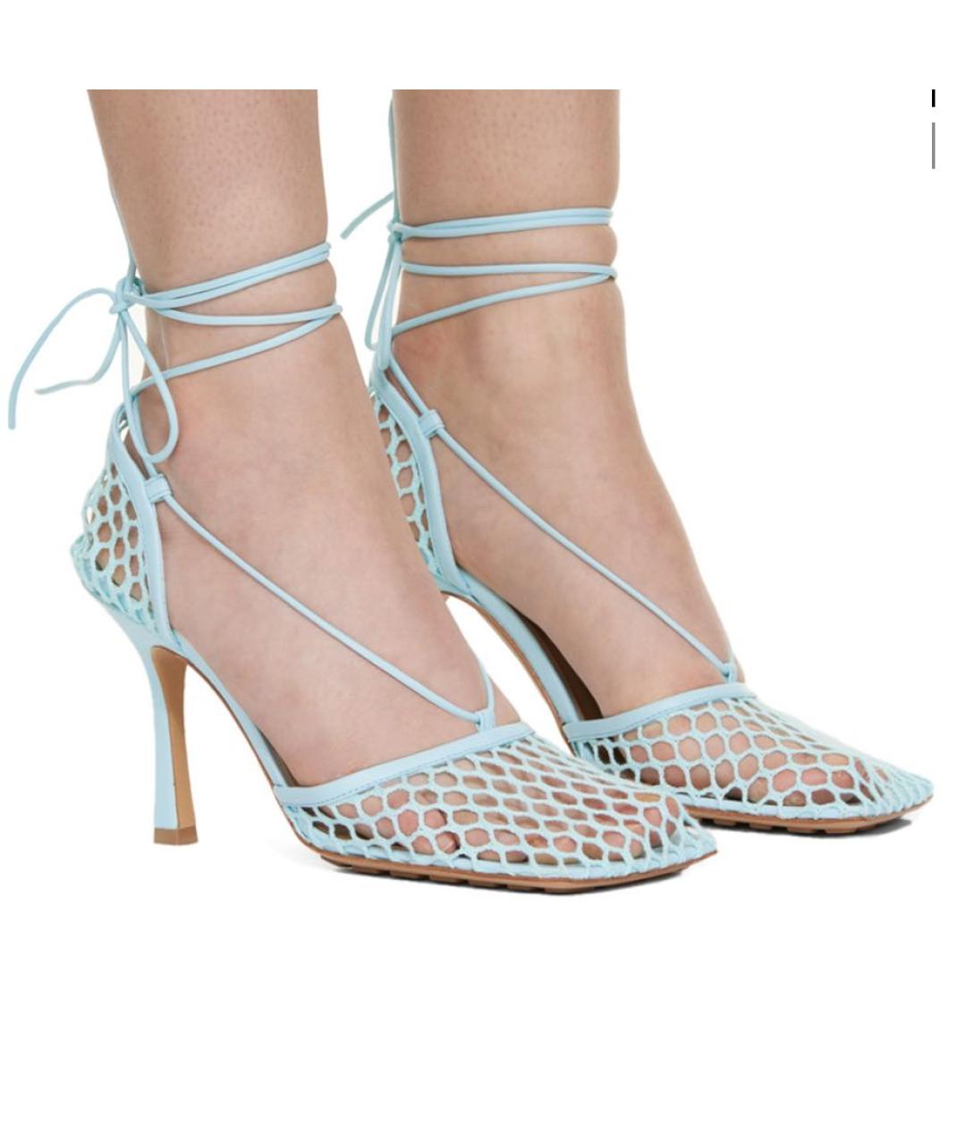 BOTTEGA VENETA Голубые босоножки, фото 3