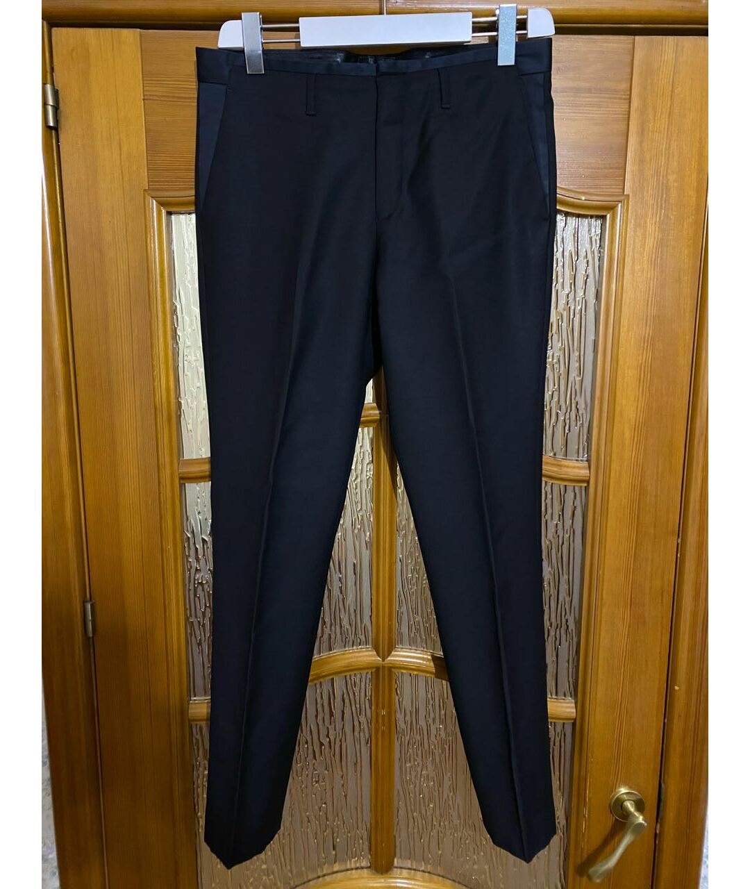 GIVENCHY Черные шерстяные классические брюки, фото 6