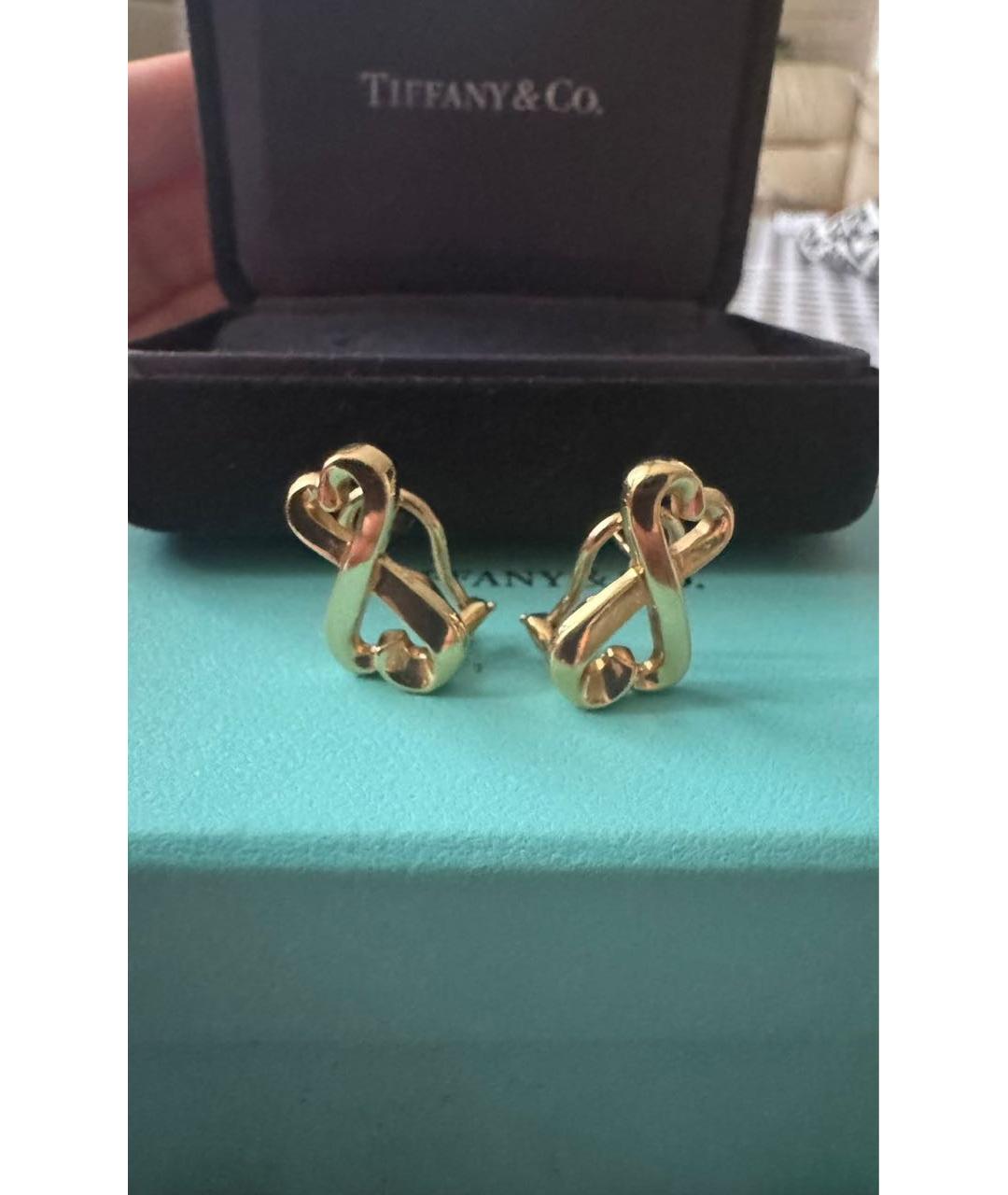 TIFFANY&CO Золотые серьги из желтого золота, фото 5