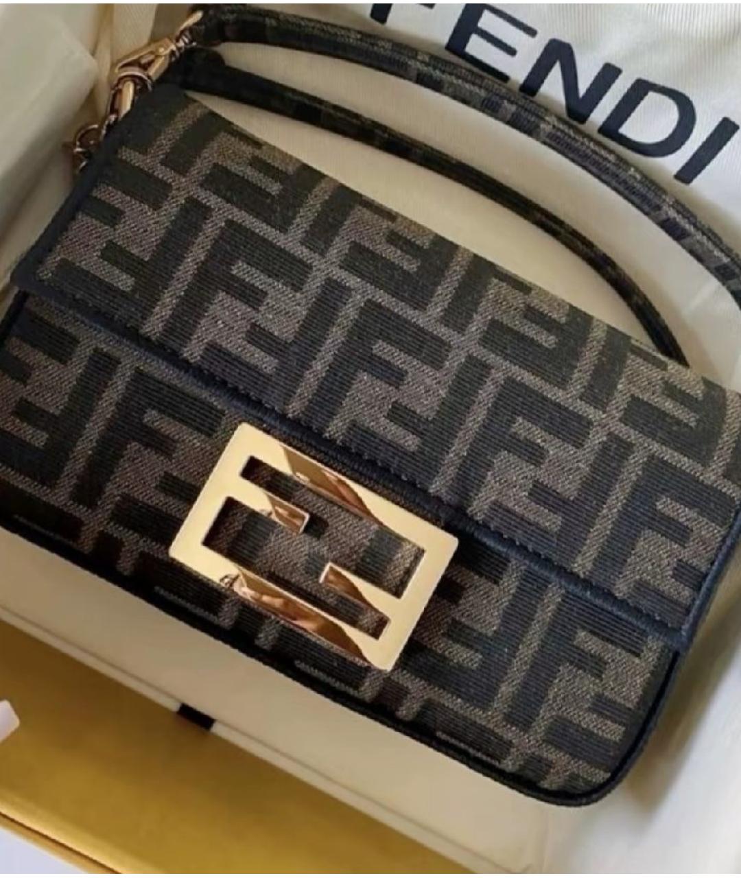 FENDI Коричневая сумка через плечо, фото 9