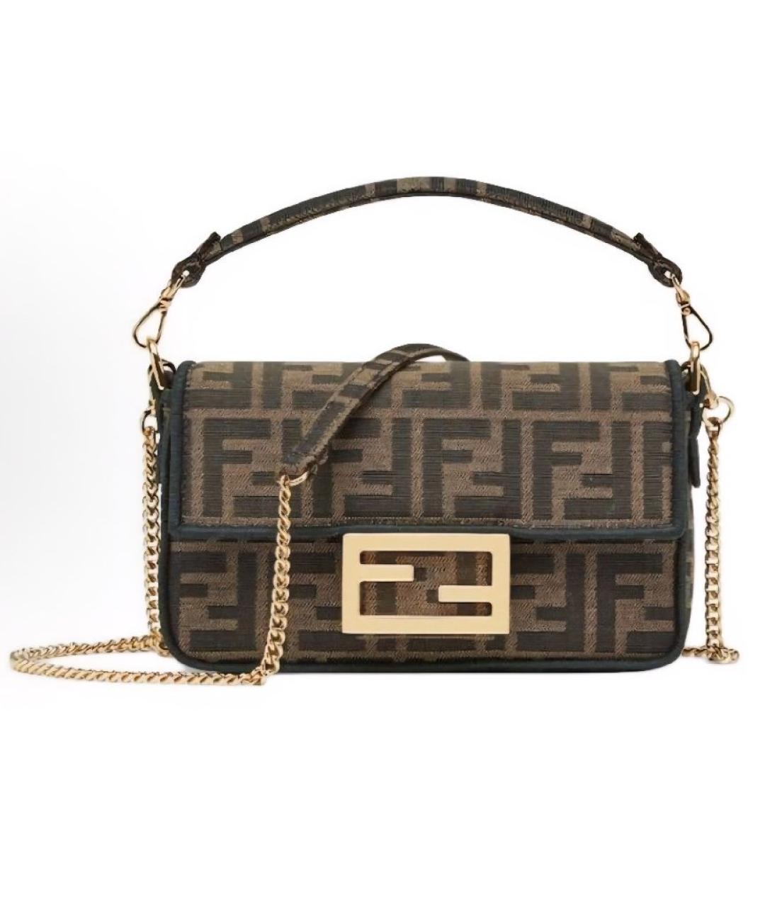 FENDI Коричневая сумка через плечо, фото 10