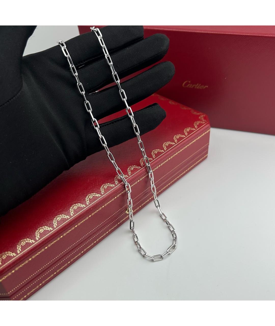 CARTIER Серебряное колье из белого золота, фото 5