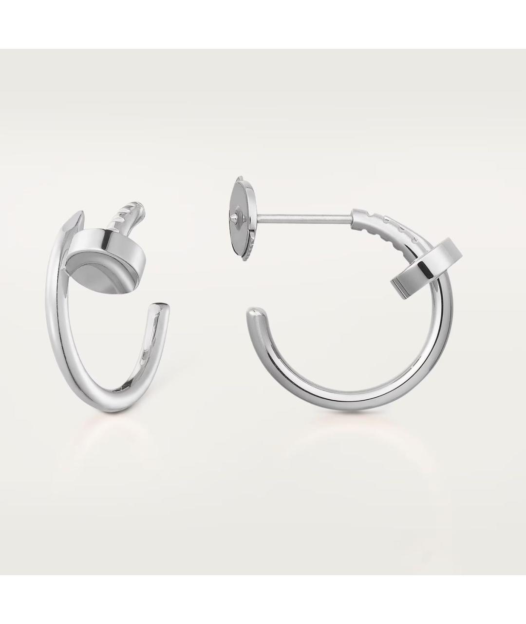 CARTIER Серебряные серьги из белого золота, фото 3