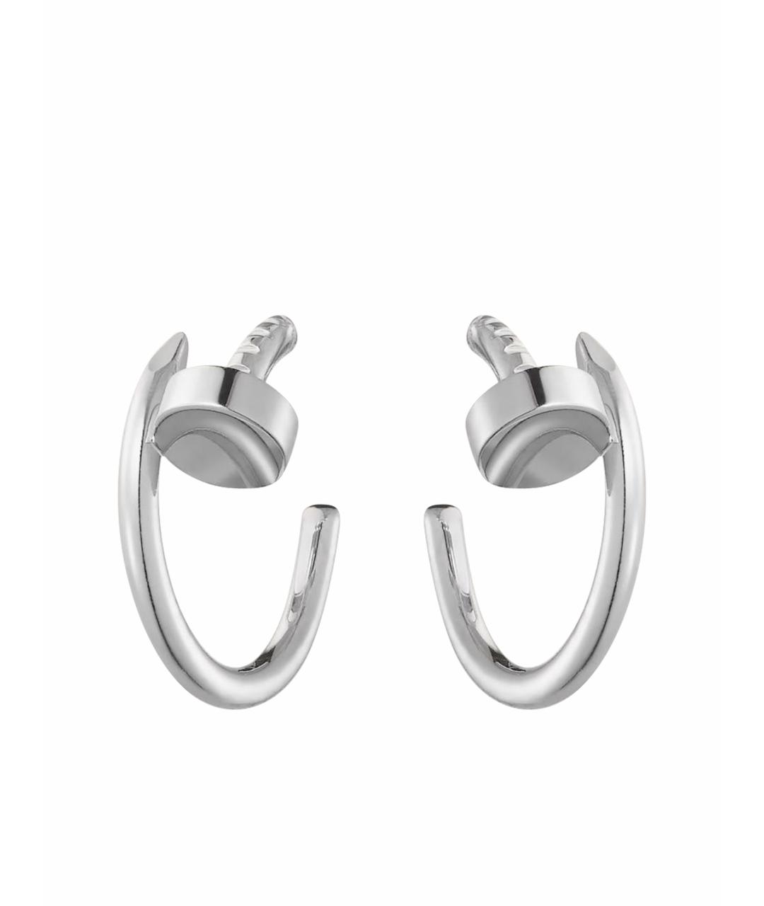 CARTIER Серебряные серьги из белого золота, фото 1