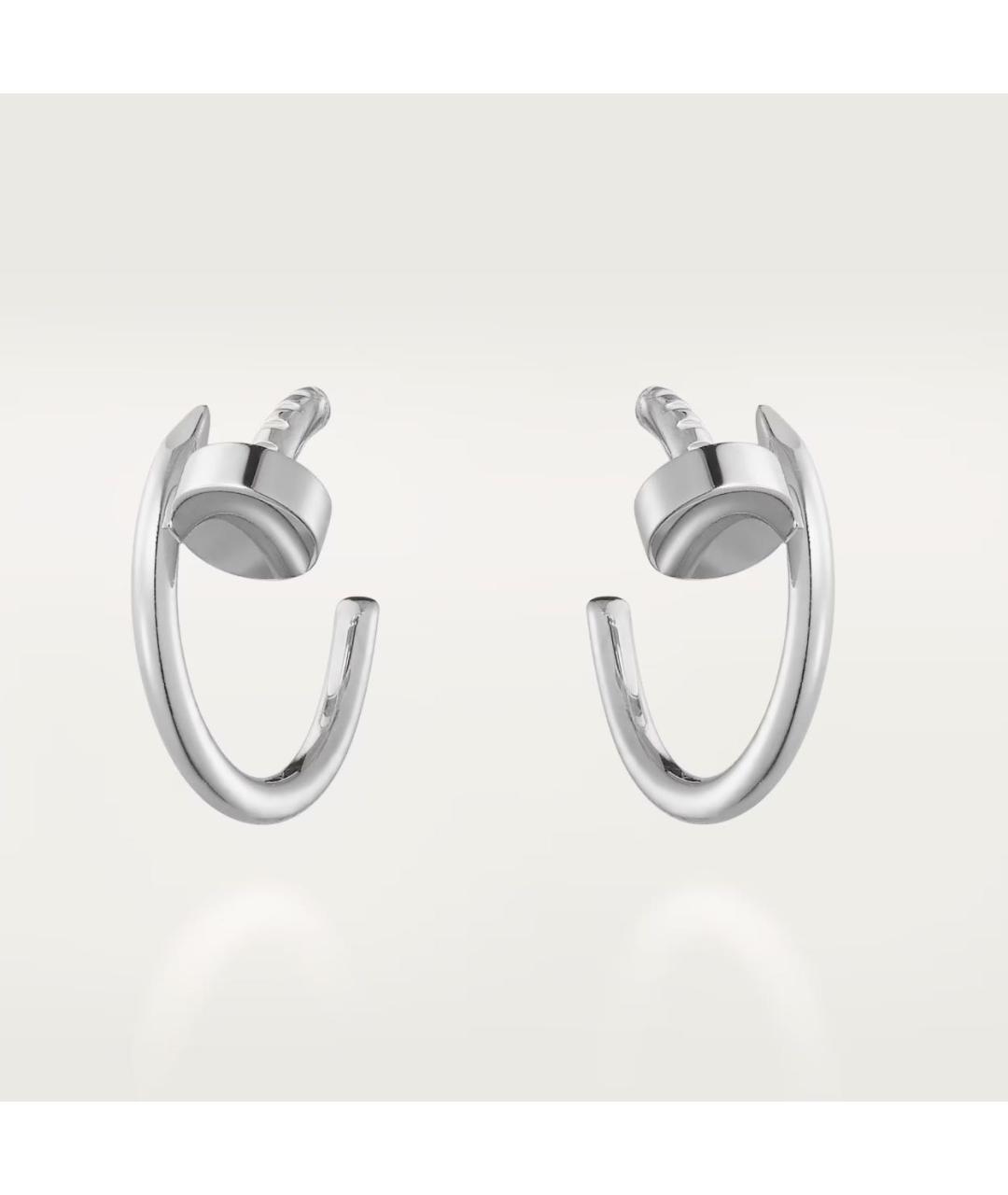 CARTIER Серебряные серьги из белого золота, фото 6