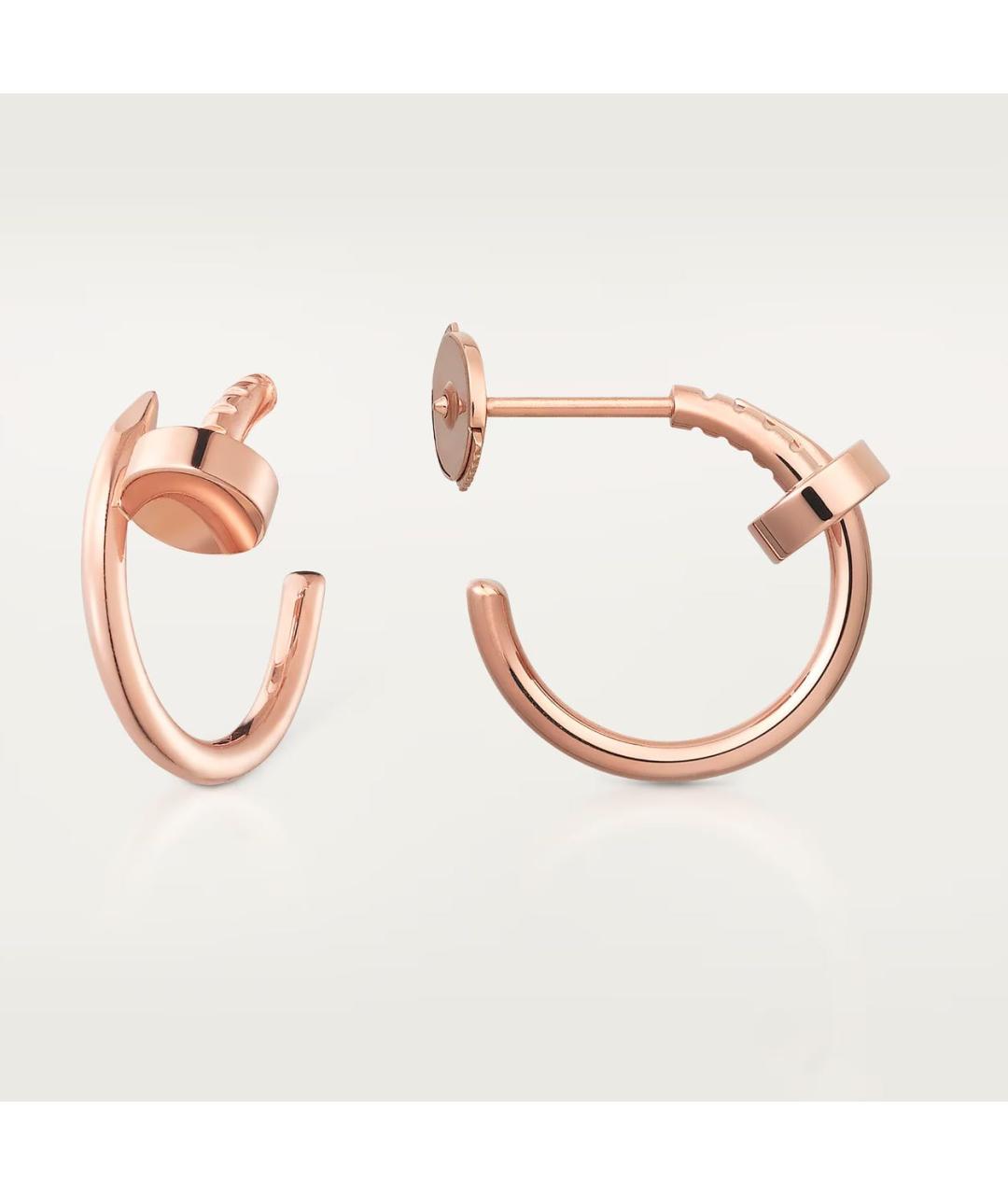 CARTIER Золотые серьги из розового золота, фото 3