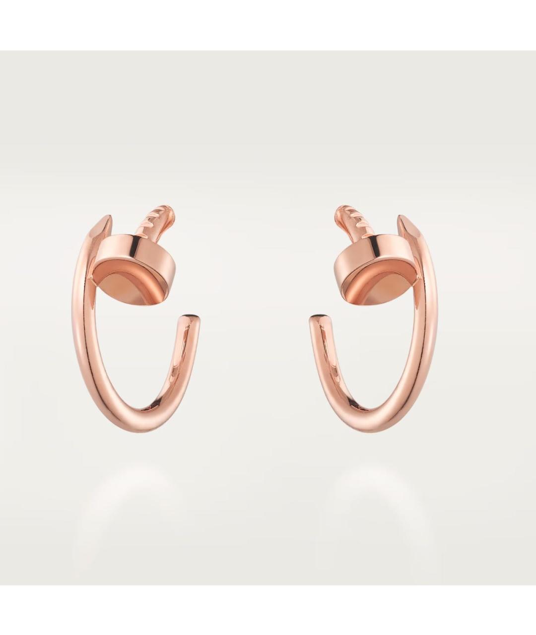 CARTIER Золотые серьги из розового золота, фото 6