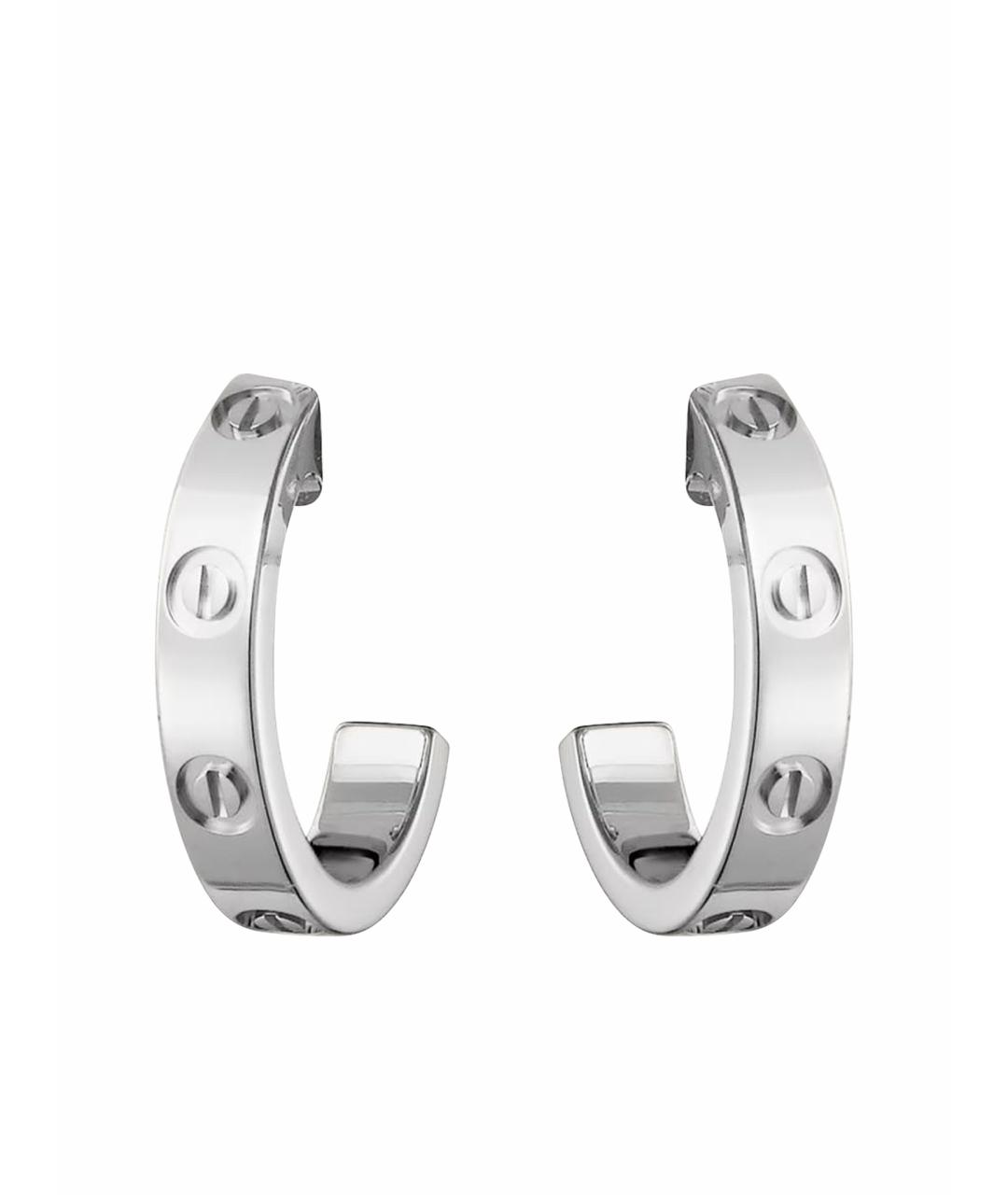 CARTIER Серебряные серьги из белого золота, фото 1