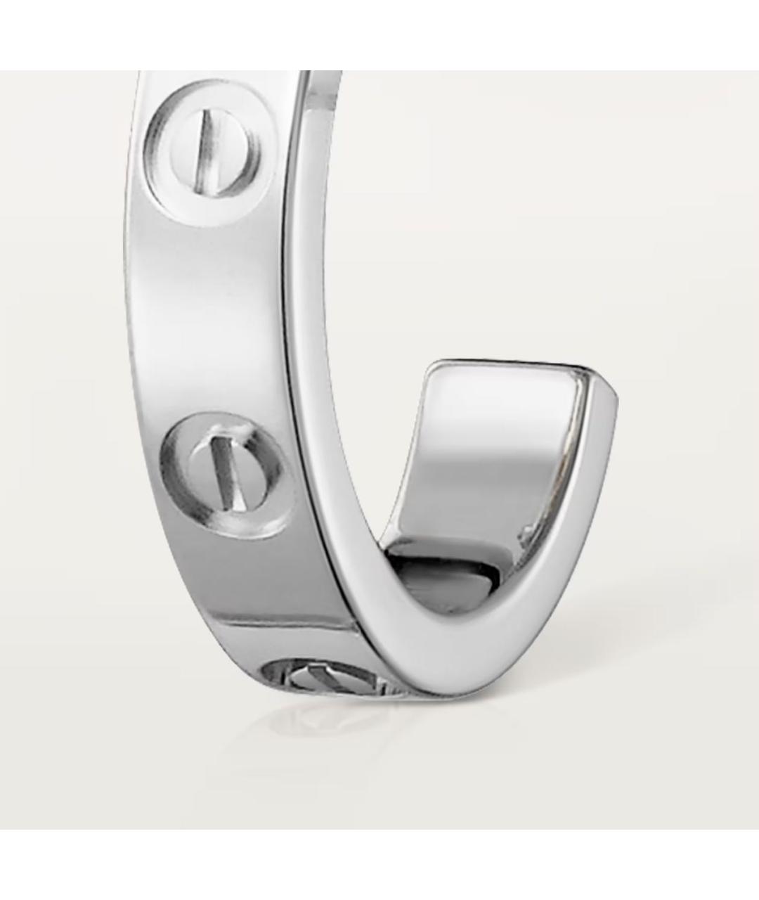 CARTIER Серебряные серьги из белого золота, фото 3