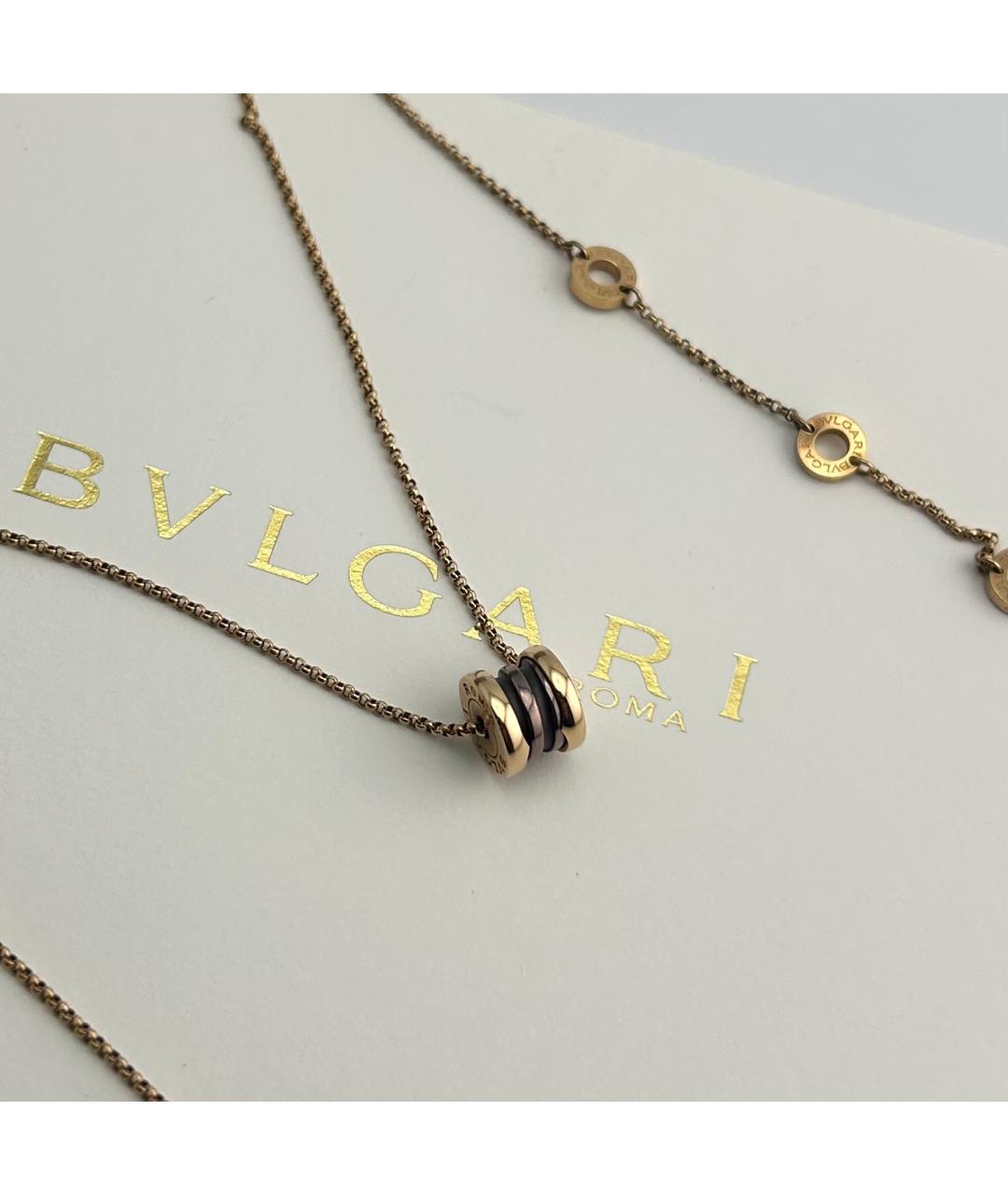 BVLGARI Золотое колье из розового золота, фото 4