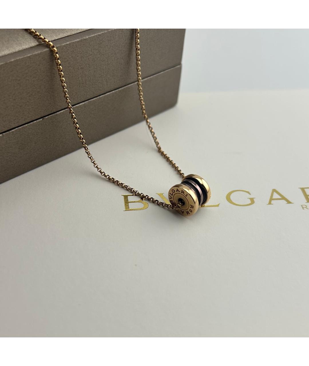 BVLGARI Золотое колье из розового золота, фото 3