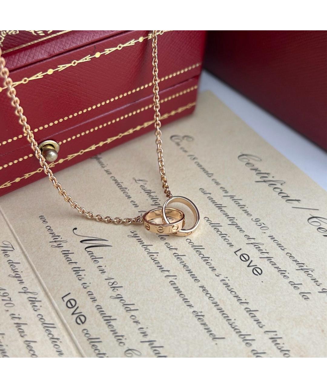 CARTIER Золотое колье из розового золота, фото 5