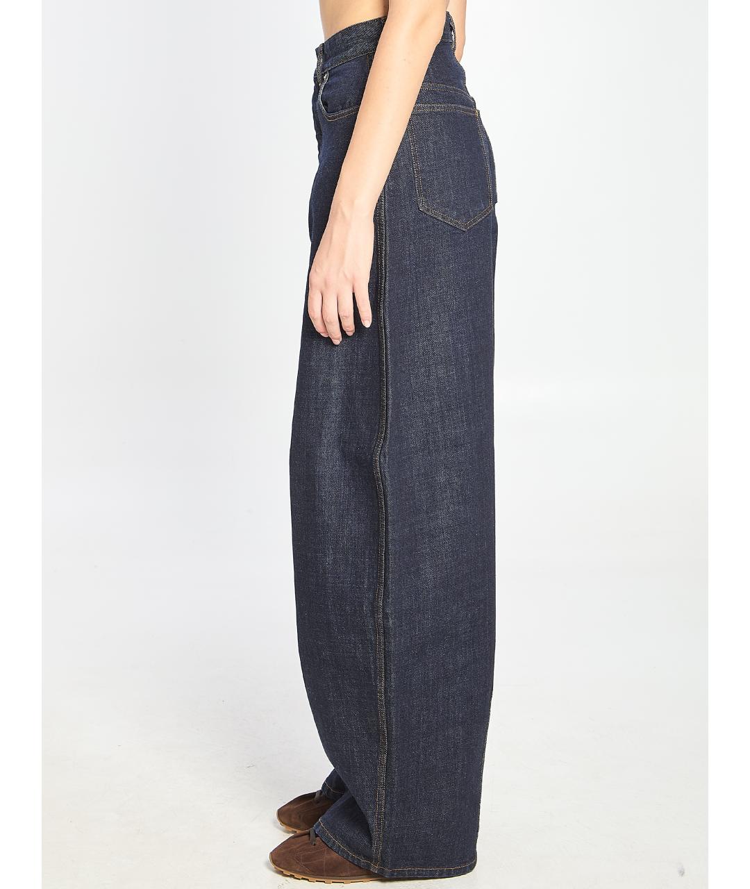 JACQUEMUS Синие хлопковые прямые джинсы, фото 4