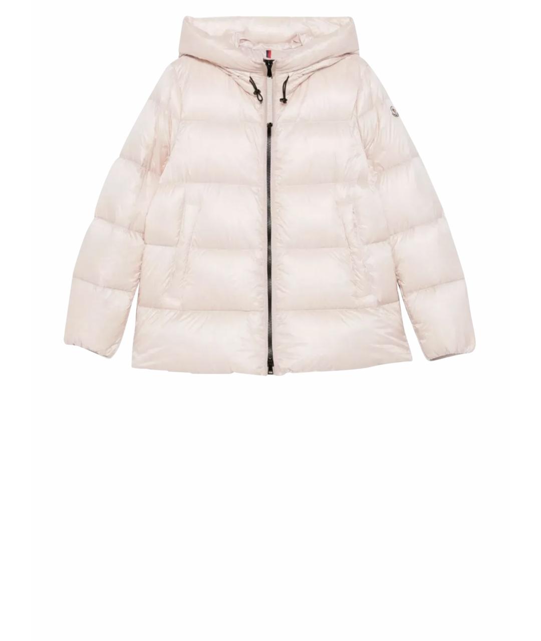 MONCLER Розовая синтетическая куртка, фото 1