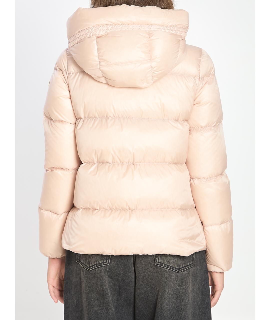 MONCLER Розовая синтетическая куртка, фото 5