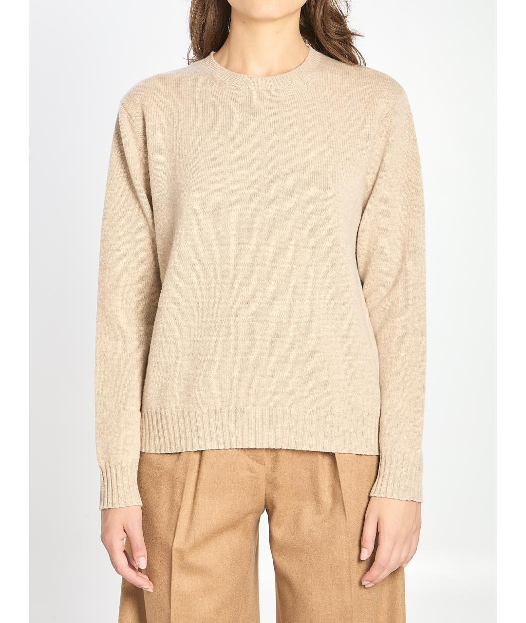 MAX MARA Бежевый кашемировый джемпер / свитер, фото 5