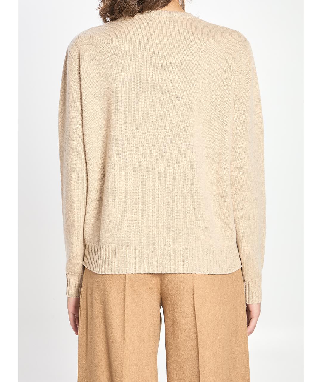 MAX MARA Бежевый кашемировый джемпер / свитер, фото 4
