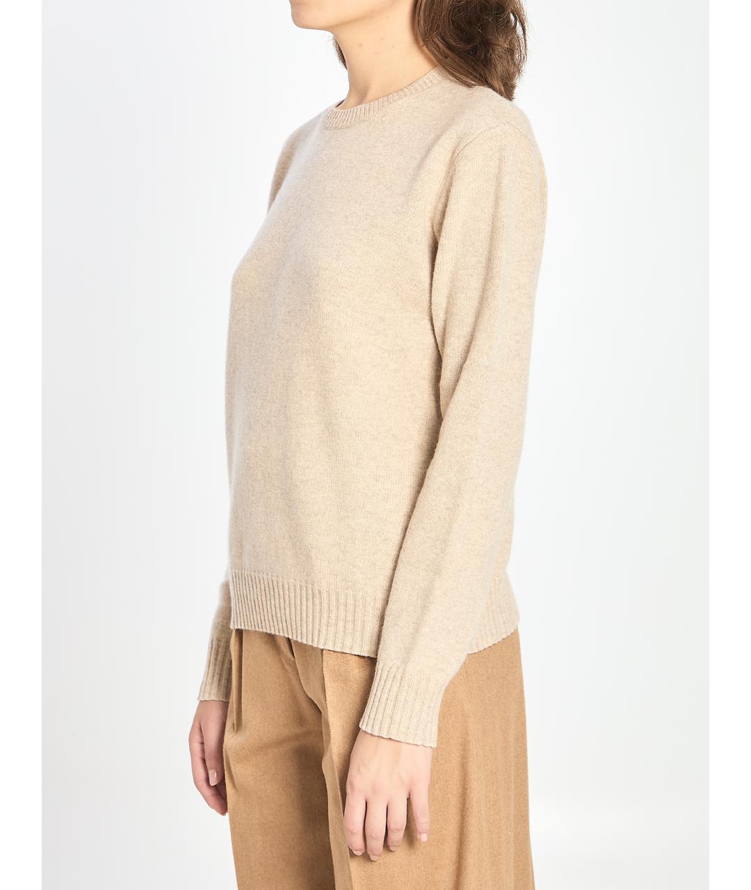 MAX MARA Бежевый кашемировый джемпер / свитер, фото 2