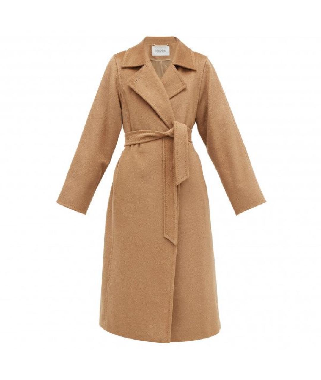 MAX MARA Бежевое шерстяное пальто, фото 1