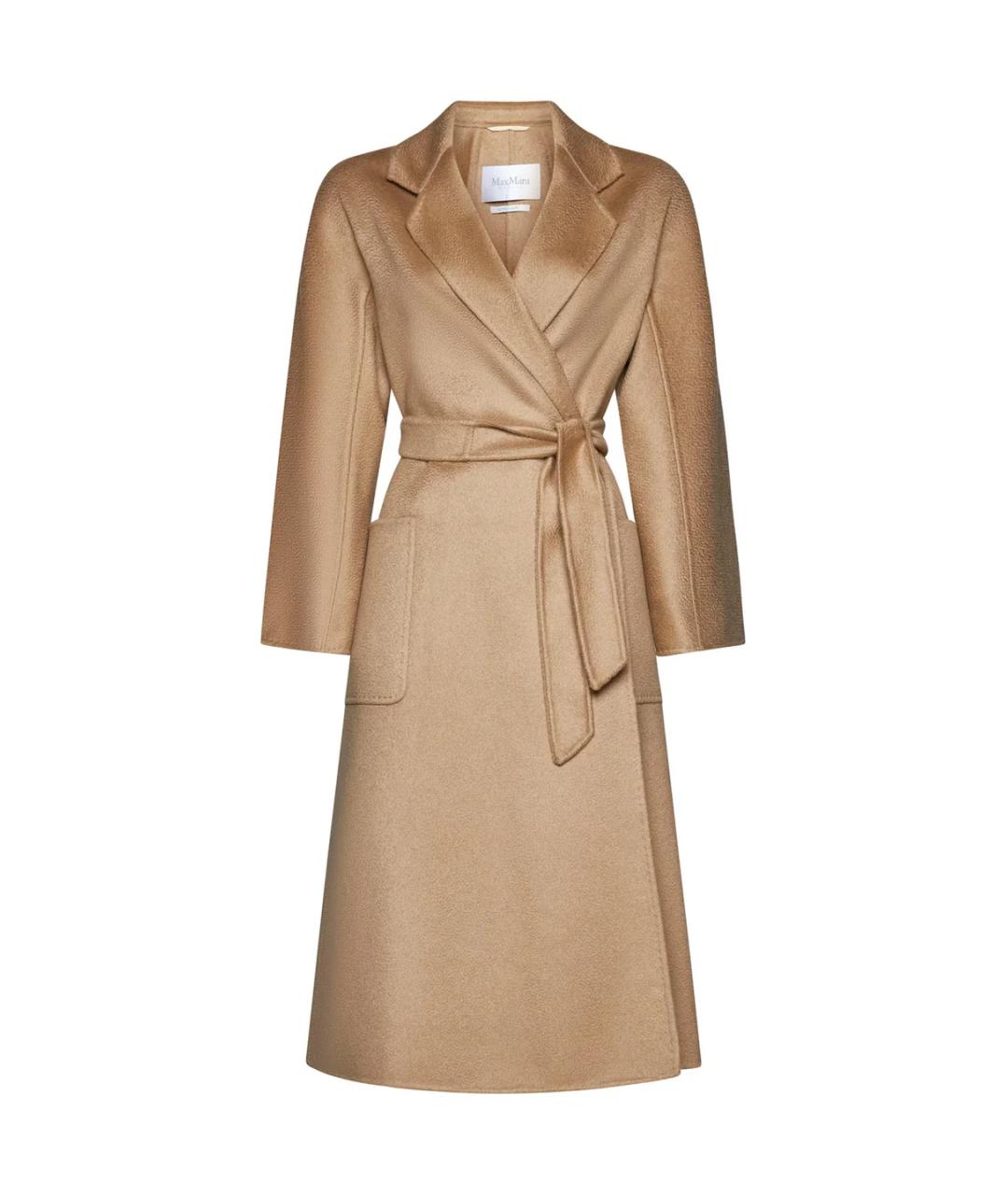 MAX MARA Коричневое кашемировое пальто, фото 1