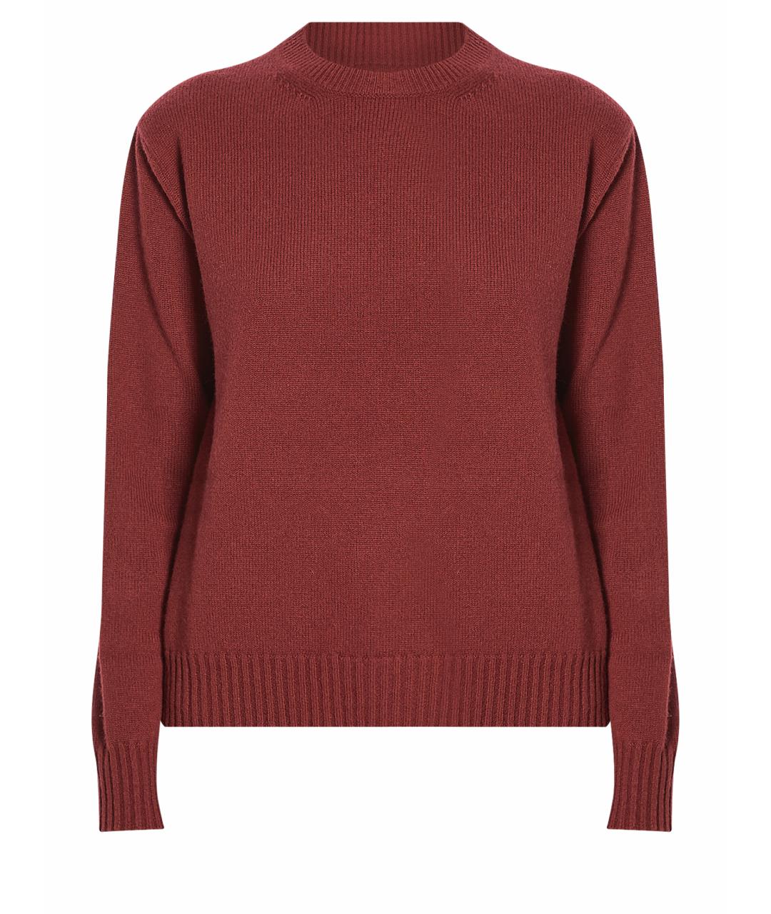 MAX MARA Бордовый кашемировый джемпер / свитер, фото 1