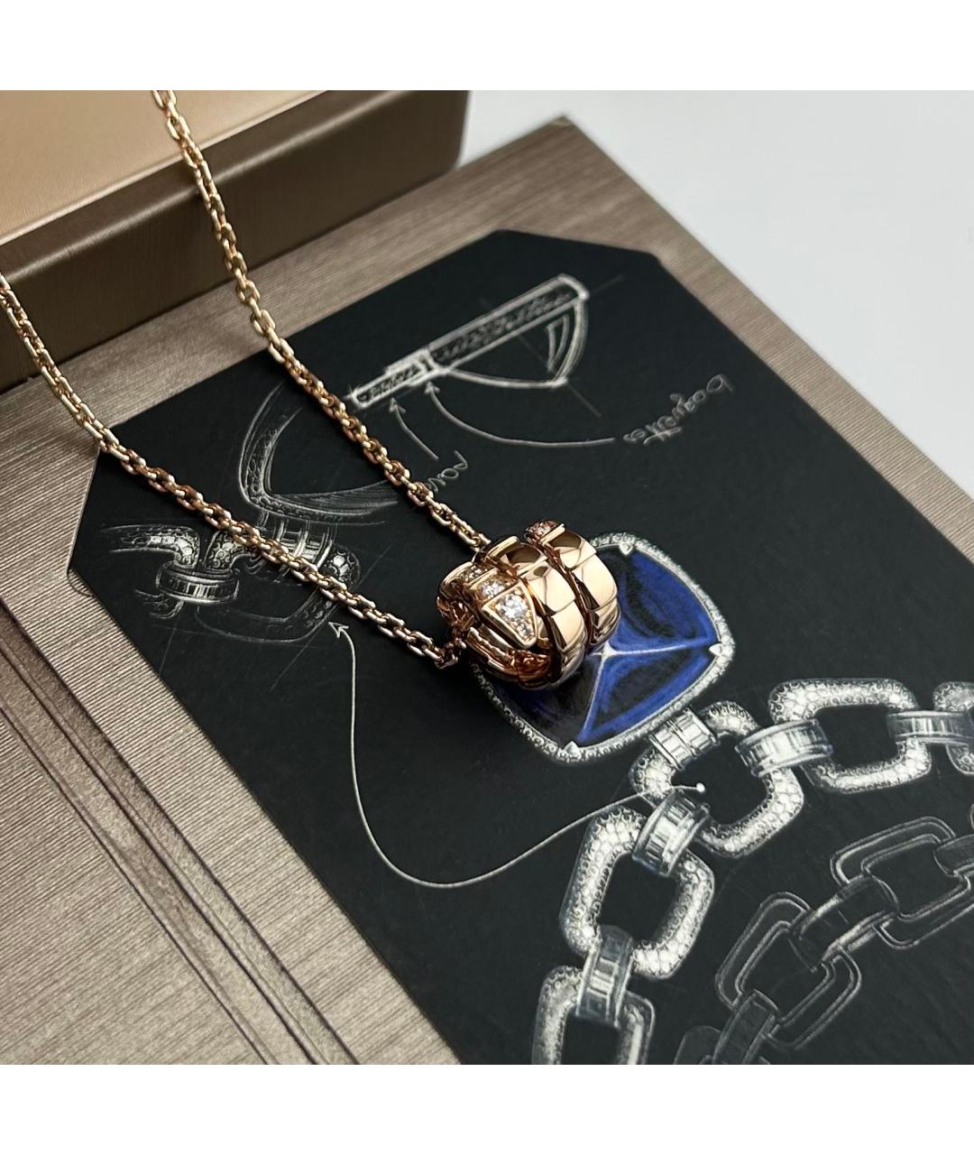 BVLGARI Золотое колье из розового золота, фото 6