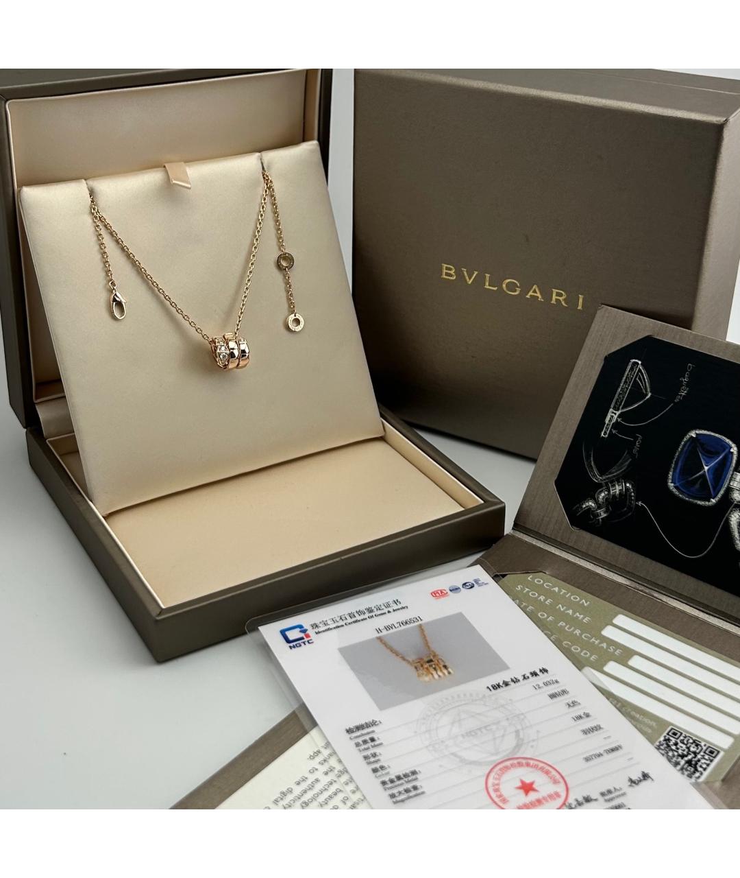 BVLGARI Золотое колье из розового золота, фото 2