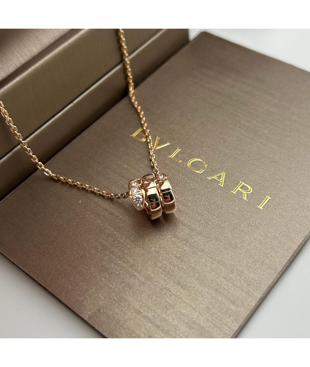 BVLGARI Золотое колье из розового золота, фото 7
