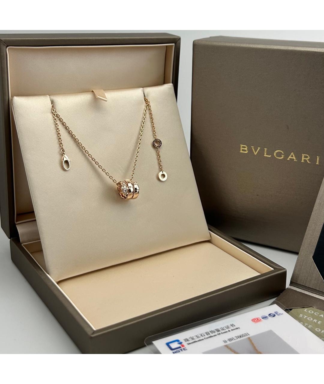 BVLGARI Золотое колье из розового золота, фото 3