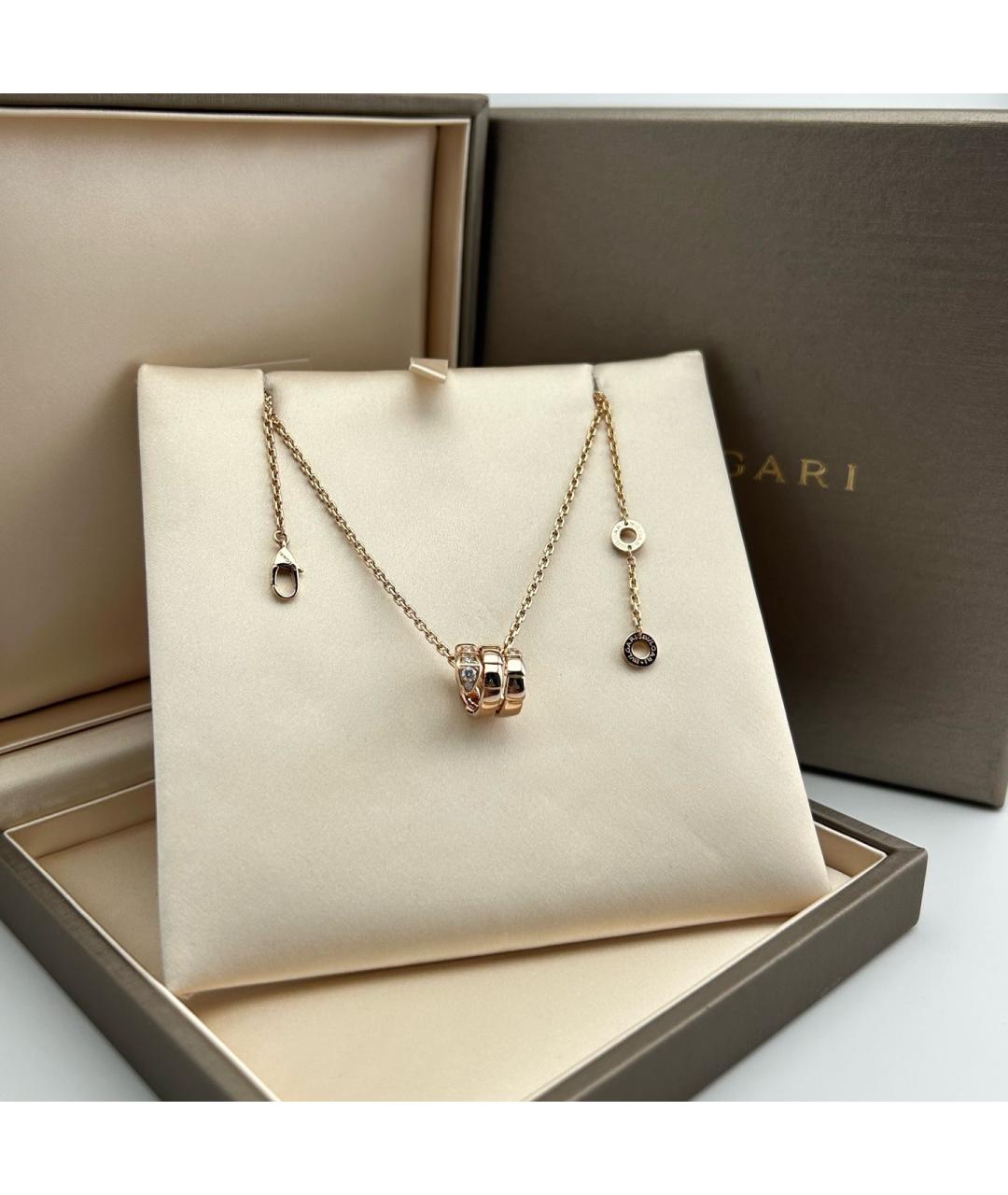 BVLGARI Золотое колье из розового золота, фото 5