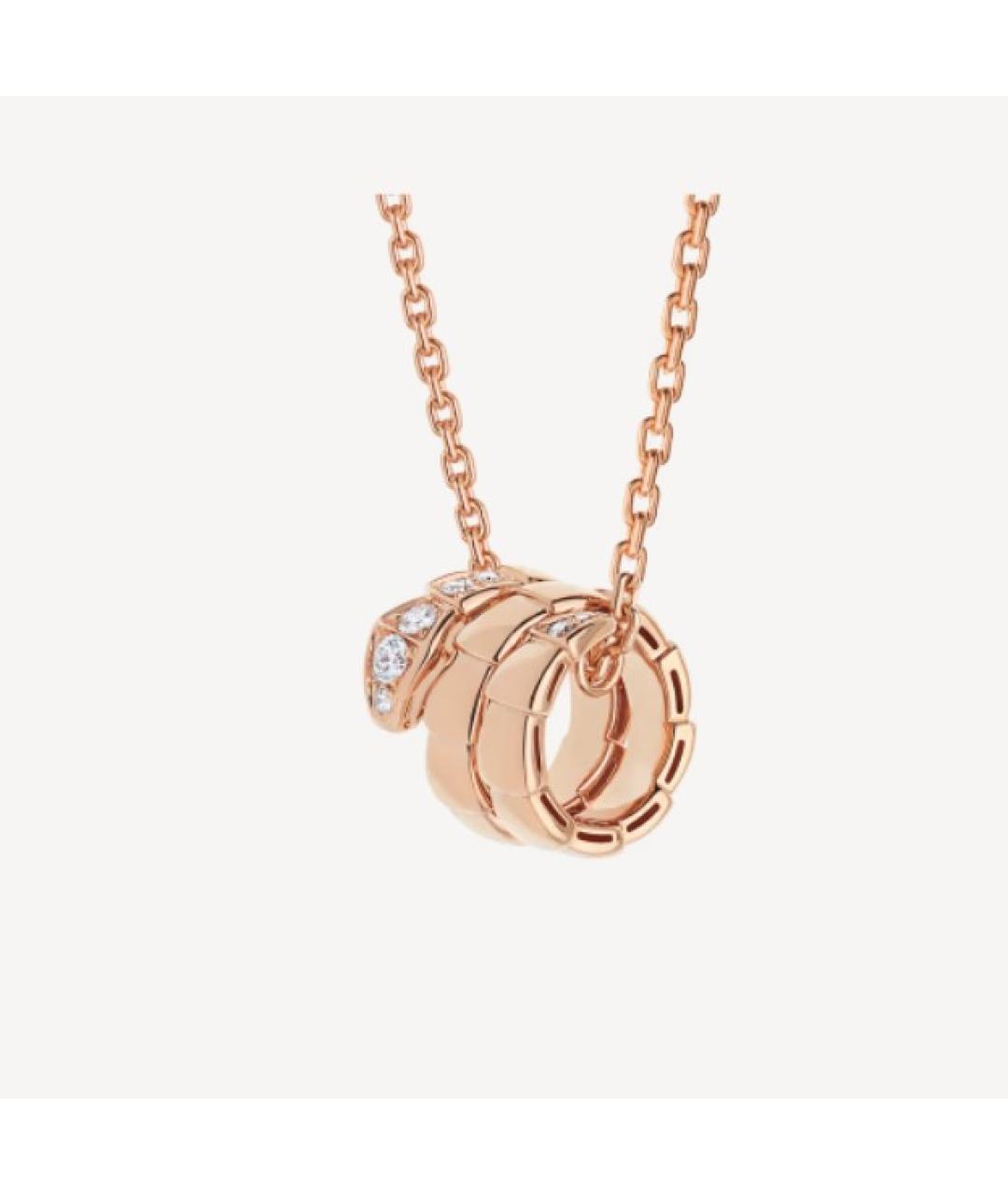 BVLGARI Золотое колье из розового золота, фото 8