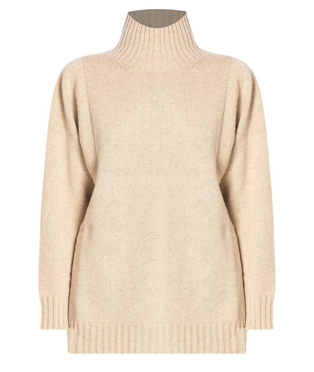 MAX MARA Бежевый кашемировый джемпер / свитер, фото 1