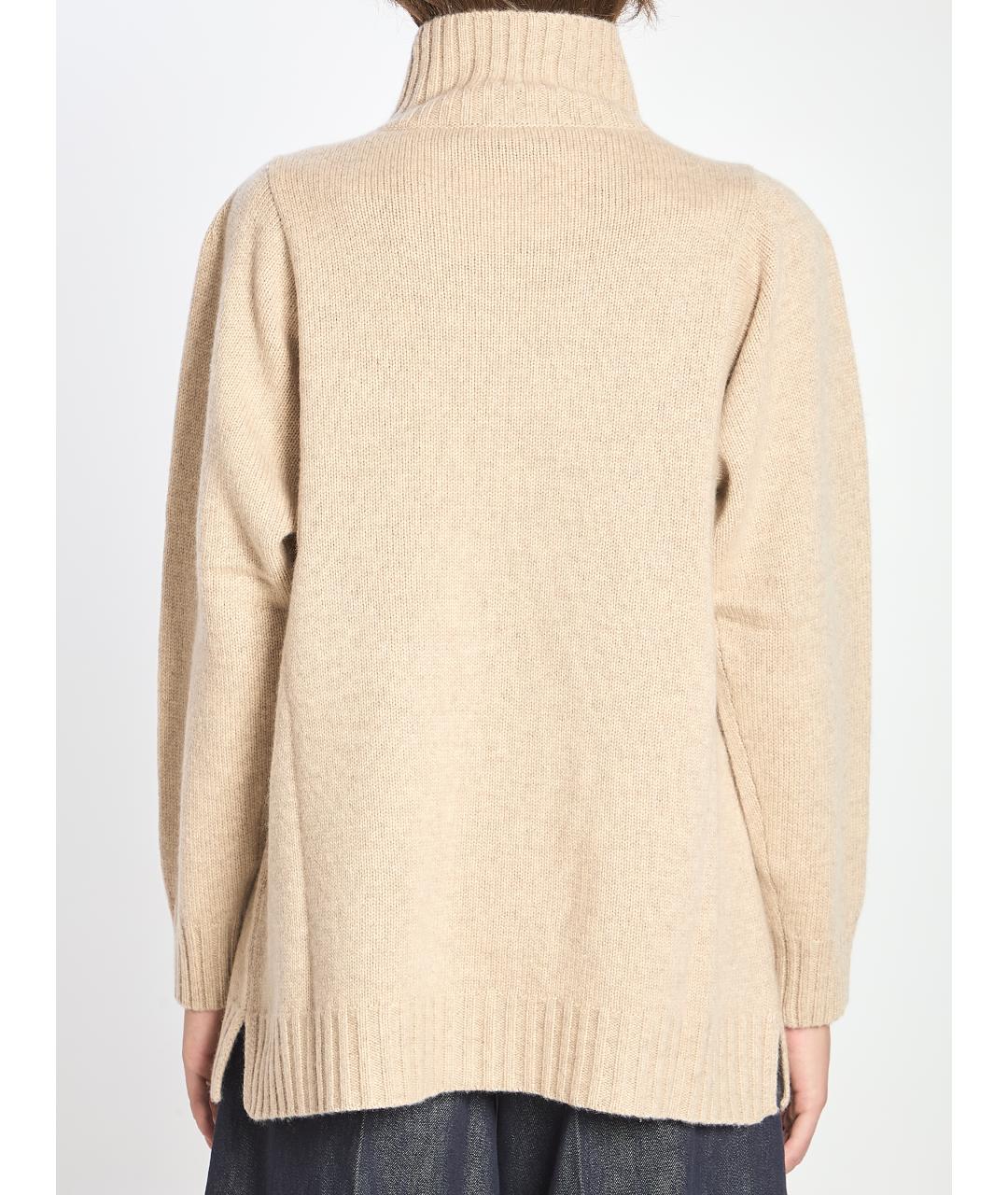 MAX MARA Бежевый кашемировый джемпер / свитер, фото 4