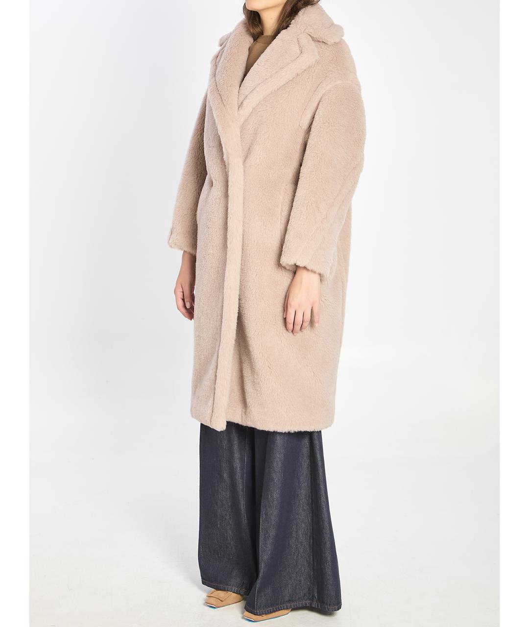 MAX MARA Бежевое шерстяное пальто, фото 3