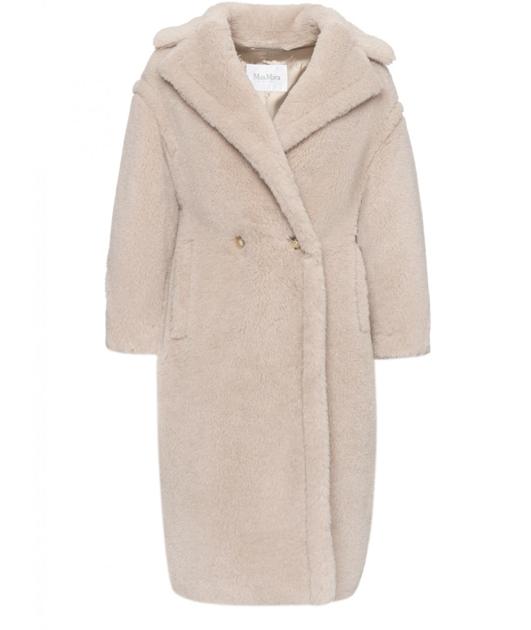 MAX MARA Бежевое шерстяное пальто, фото 1
