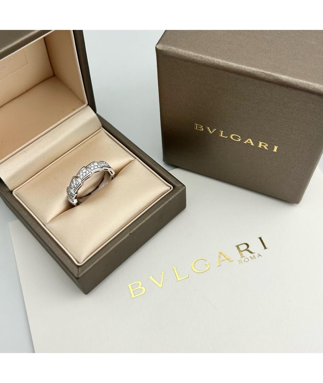 BVLGARI Серебряное кольцо из белого золота, фото 3
