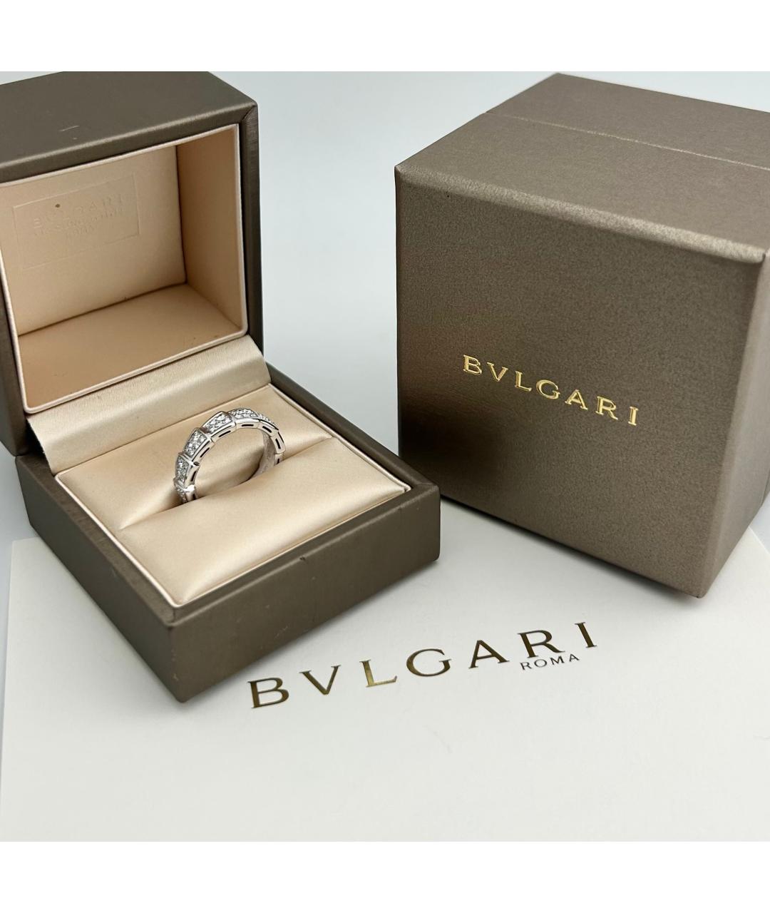 BVLGARI Серебряное кольцо из белого золота, фото 2