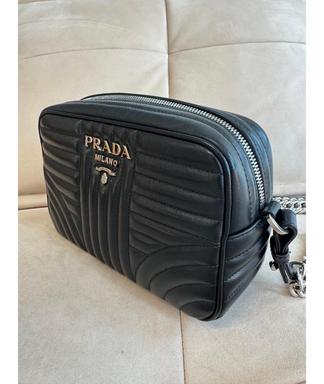 PRADA Черная кожаная сумка тоут, фото 4