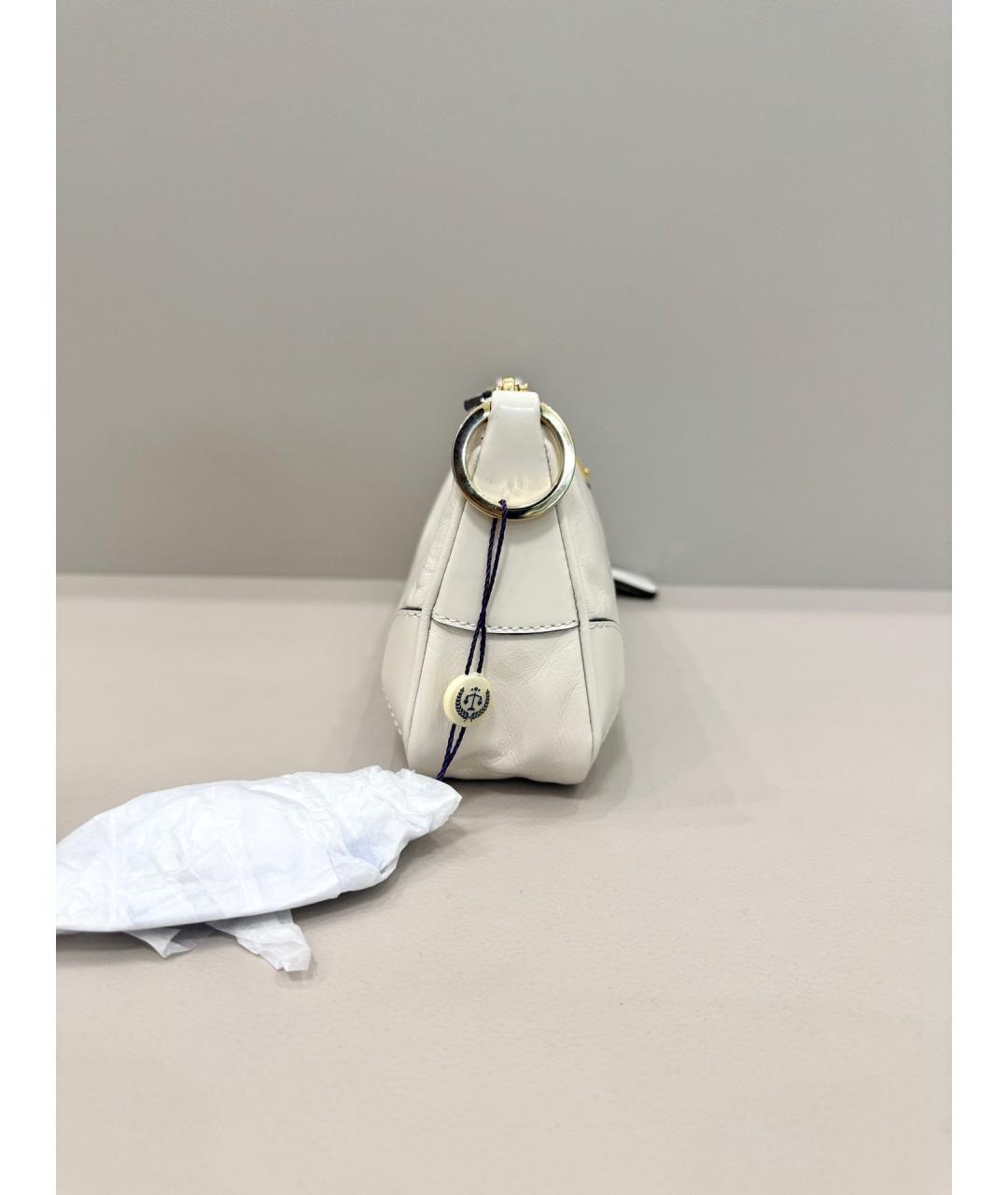 PRADA Белая кожаная сумка тоут, фото 4