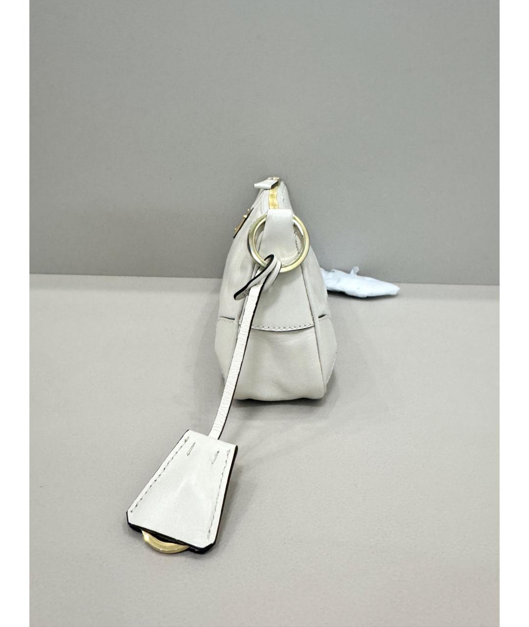 PRADA Белая кожаная сумка тоут, фото 2