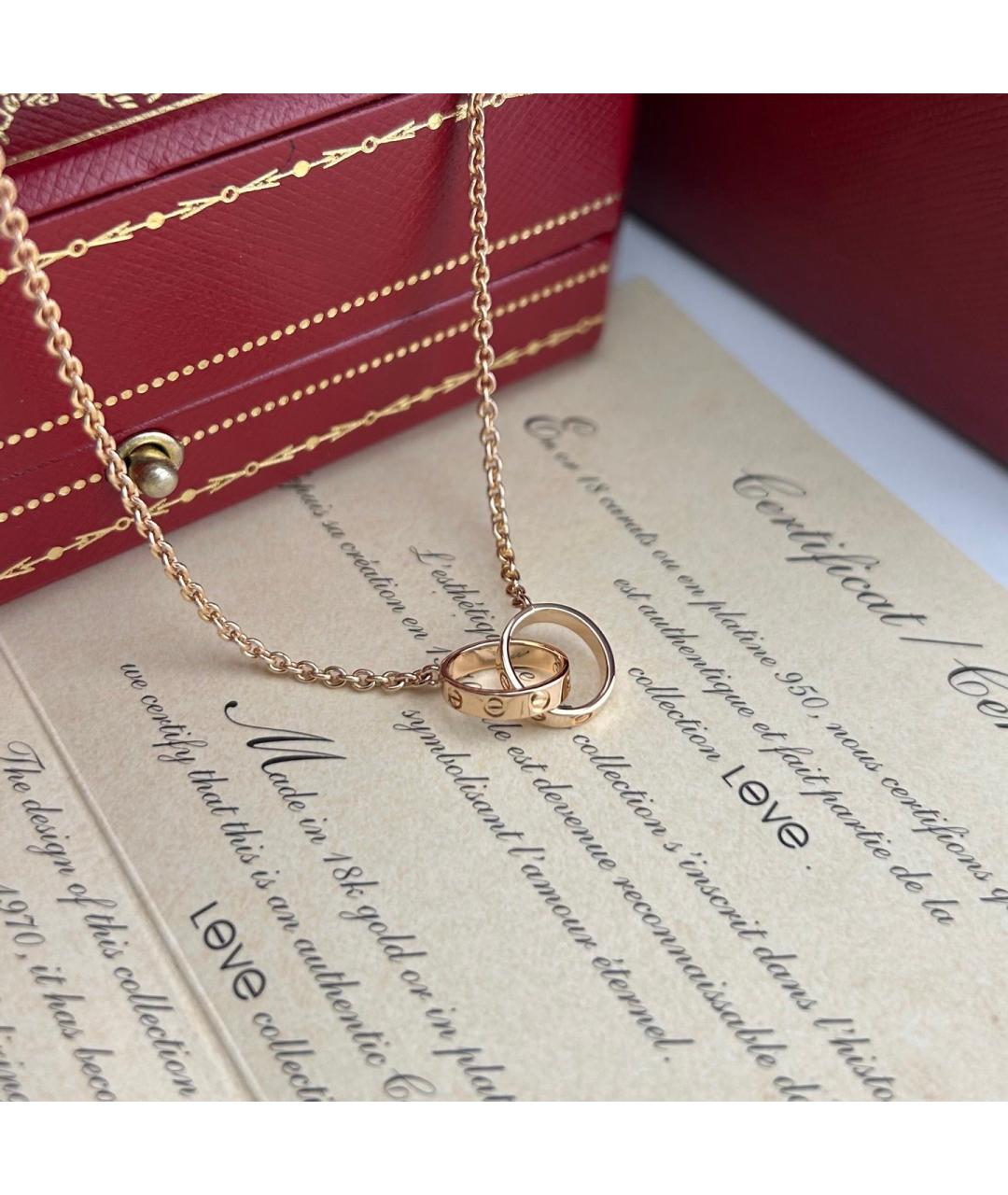 CARTIER Золотое колье из розового золота, фото 4