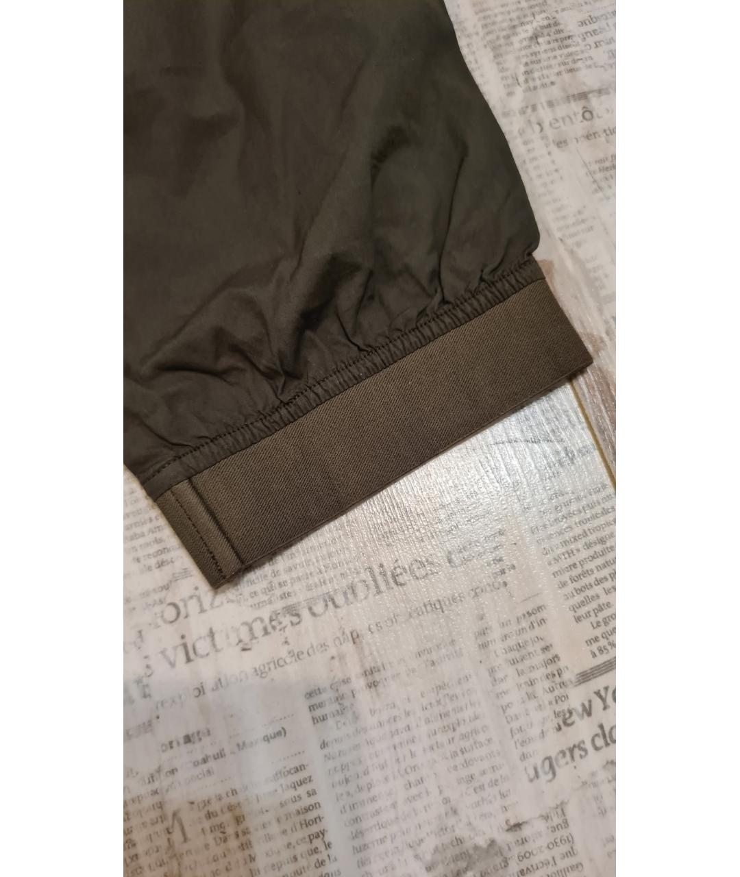 STONE ISLAND Хаки хлопковые повседневные брюки, фото 6