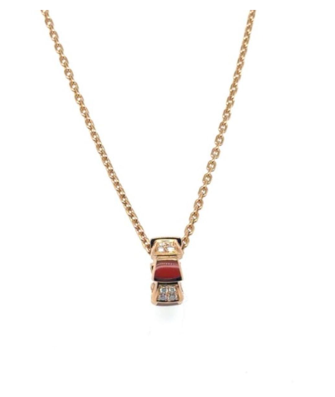 BVLGARI Золотое колье из розового золота, фото 6