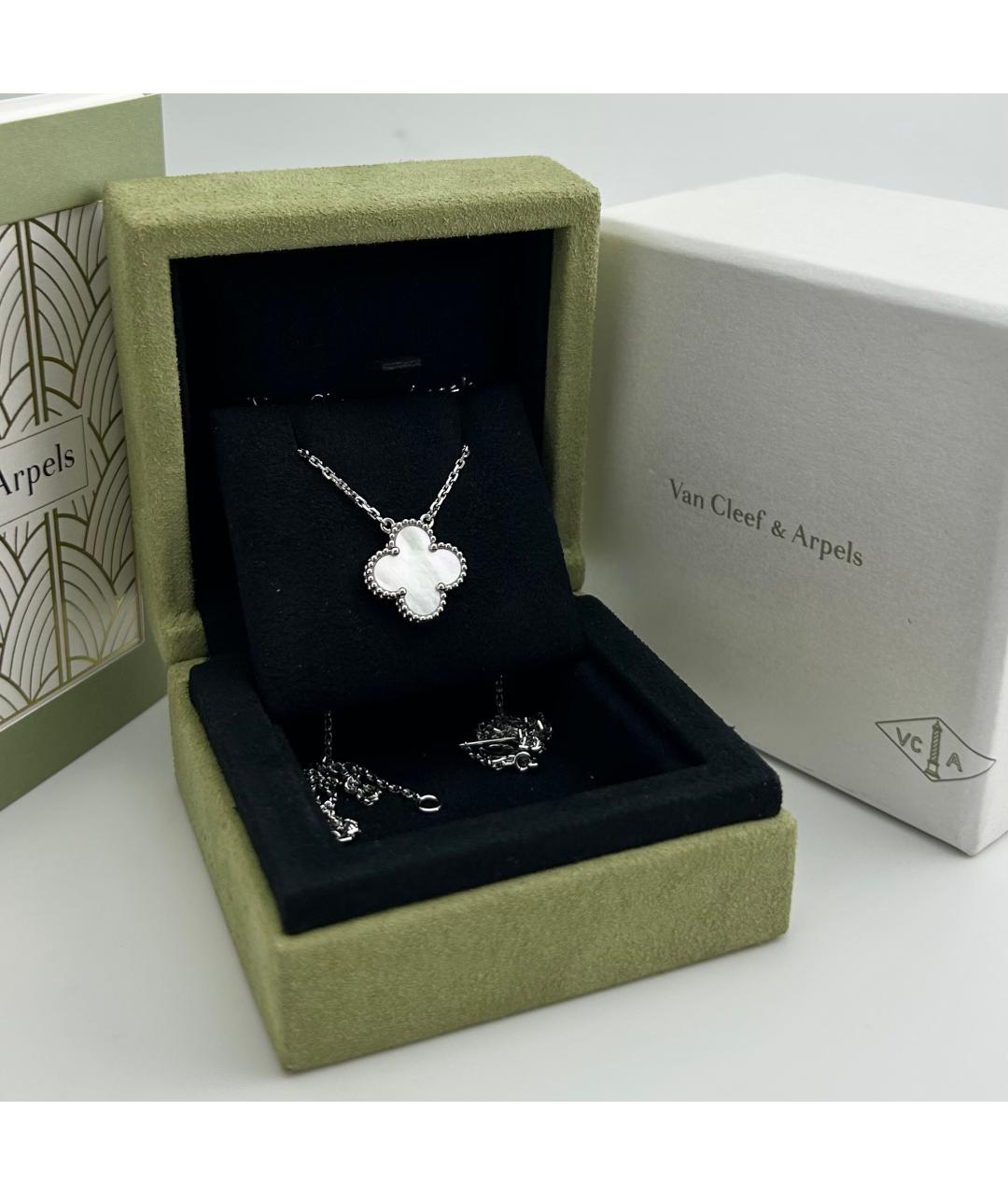 VAN CLEEF & ARPELS Серебряное колье из белого золота, фото 3