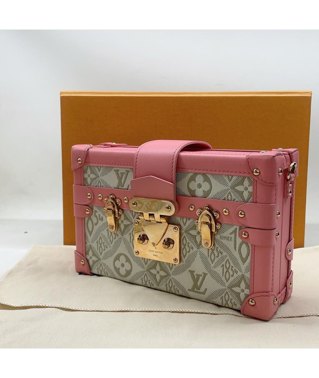 LOUIS VUITTON Розовая деним сумка тоут, фото 5