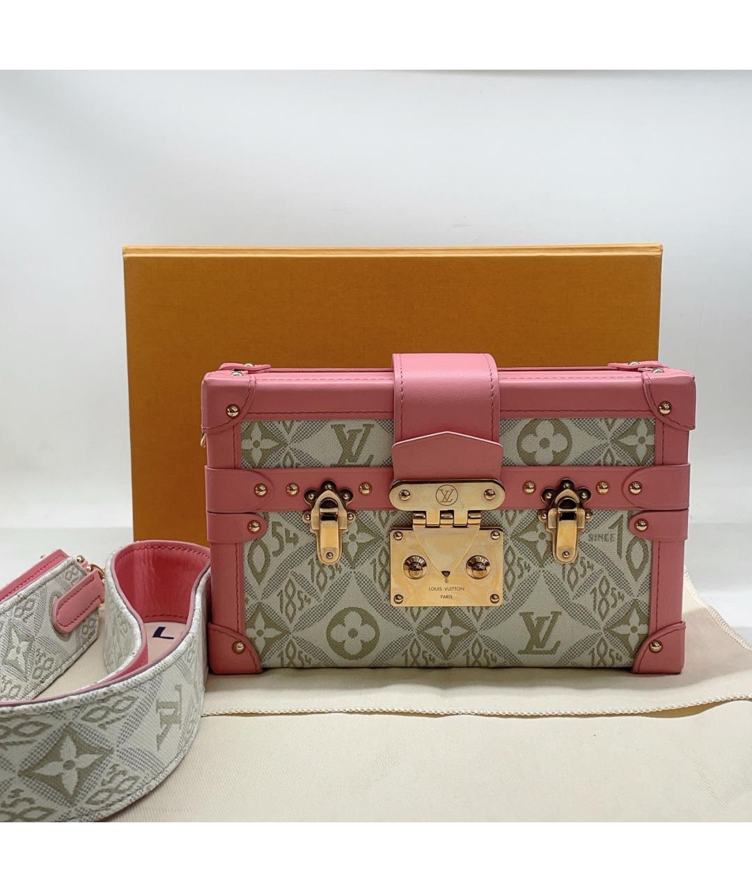 LOUIS VUITTON Розовая деним сумка тоут, фото 9